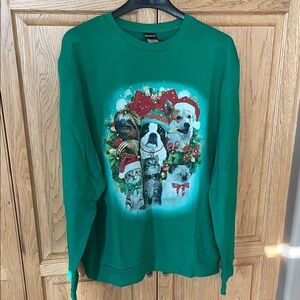 Fifth Sun Dogs Christmas Sweater with Bells size 2XL